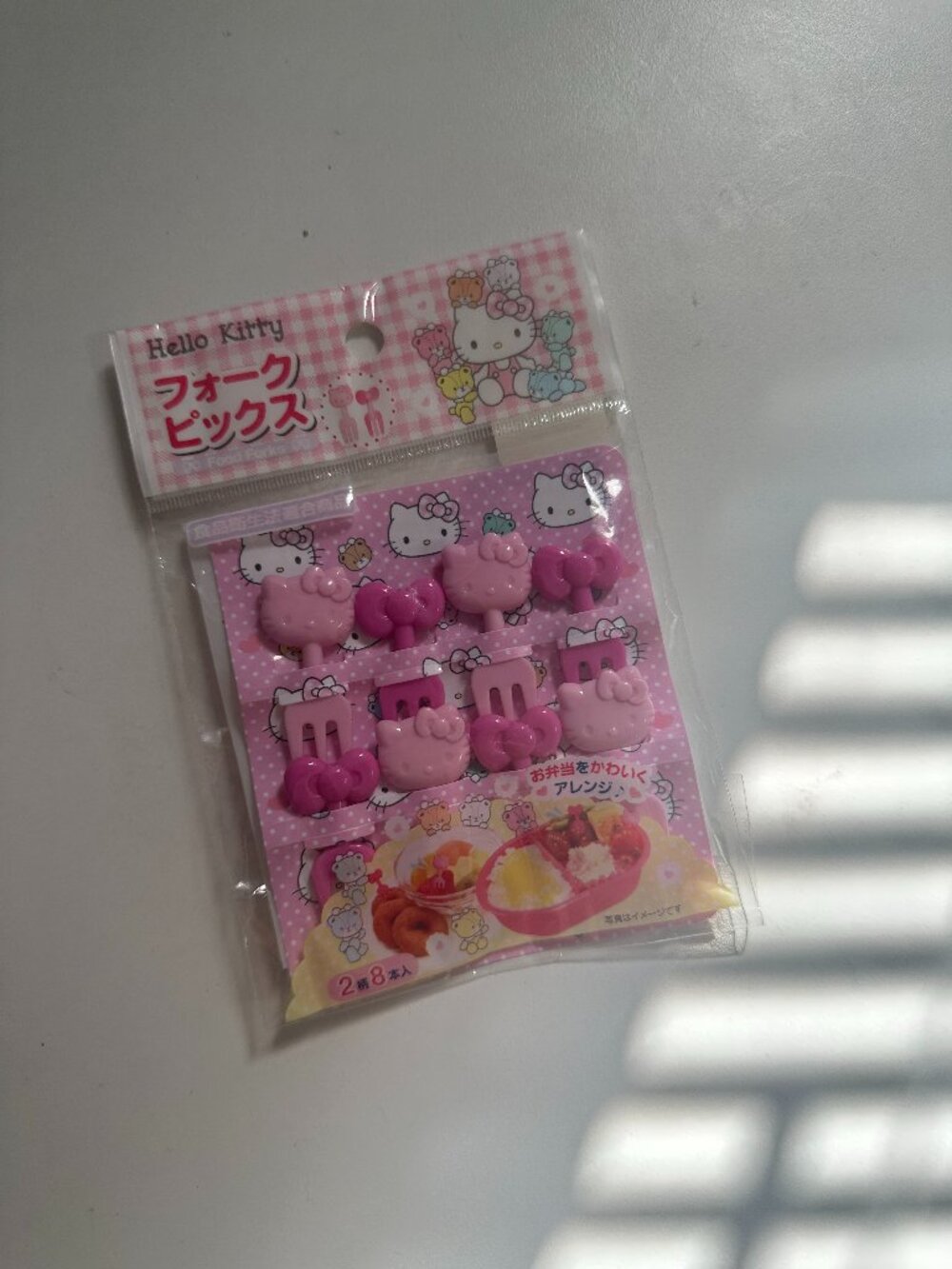 Hello Kitty Food Fruit Cocktail Fork Picks Food Picks 2 patterns 8 pcs Bento Par